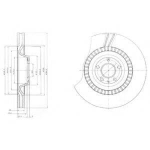 DELPHI BG9065C гальмівний диск