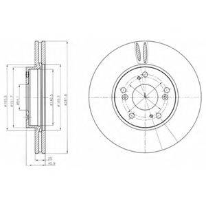 DELPHI BG4186C гальмівний диск