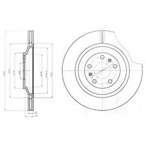 DELPHI BG4292C гальмівний диск