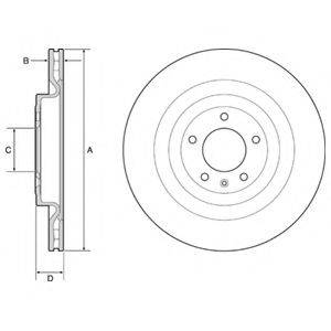 DELPHI BG9126C гальмівний диск