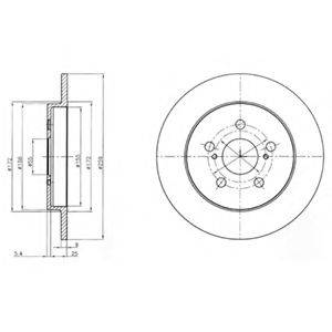 DELPHI BG4201C гальмівний диск