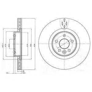 DELPHI BG9077C гальмівний диск