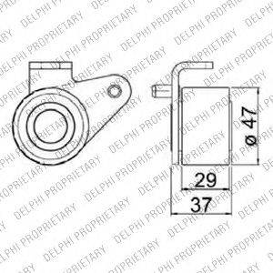 DELPHI KDB178 Комплект ременя ГРМ