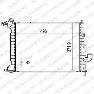 DELPHI TSP0524013 Радіатор, охолодження двигуна