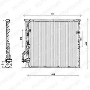 DELPHI TSP0225014 Конденсатор, кондиціонер