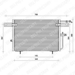 DELPHI TSP0225083 Конденсатор, кондиціонер