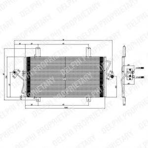 DELPHI TSP0225535 Конденсатор, кондиціонер