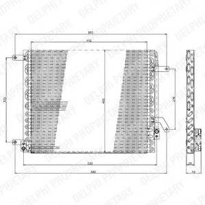 DELPHI TSP0225190 Конденсатор, кондиціонер