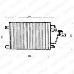 DELPHI TSP0225200 Конденсатор, кондиціонер