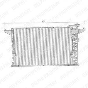 DELPHI TSP0225235 Конденсатор, кондиціонер