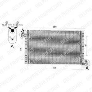 DELPHI TSP0225262 Конденсатор, кондиціонер