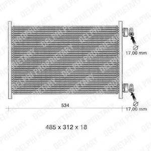 DELPHI TSP0225271 Конденсатор, кондиціонер