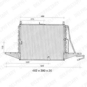 DELPHI TSP0225273 Конденсатор, кондиціонер