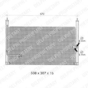 DELPHI TSP0225317 Конденсатор, кондиціонер