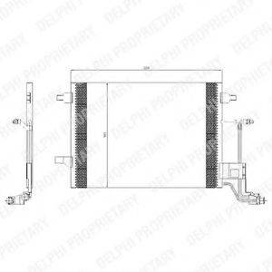 DELPHI TSP0225455 Конденсатор, кондиціонер