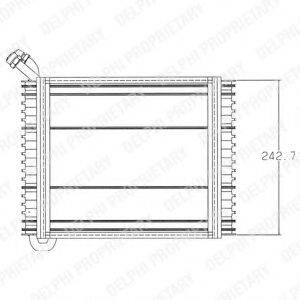 DELPHI TSP0525023 Випарник, кондиціонер