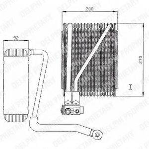 DELPHI TSP0525146 Випарник, кондиціонер