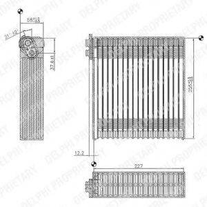 DELPHI TSP0525153 Випарник, кондиціонер