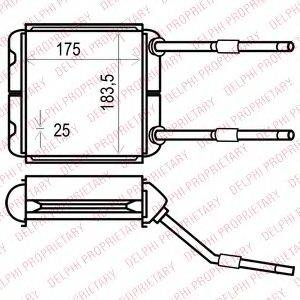 DELPHI TSP0525535 Теплообмінник, опалення салону