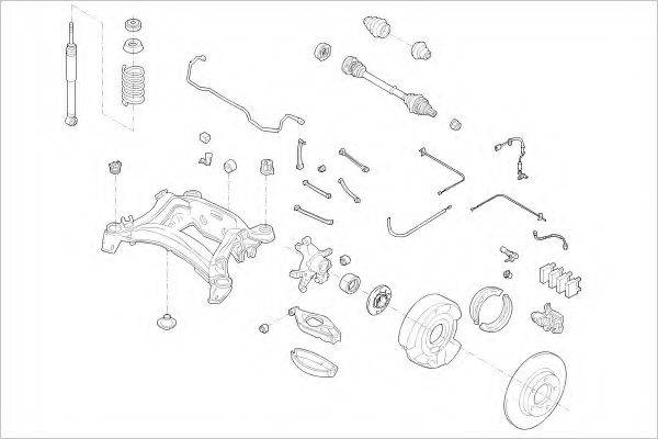 DELPHI MERC05956R Підвіска колеса