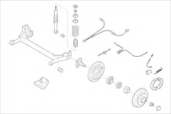 DELPHI FORD12059R Підвіска колеса