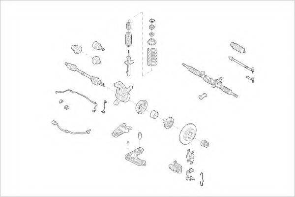 DELPHI FORD12059F Підвіска колеса