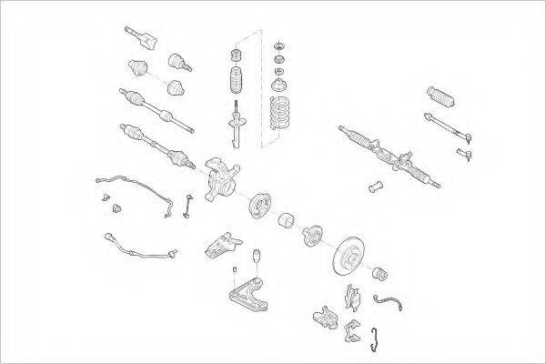 DELPHI FORD05802F Підвіска колеса