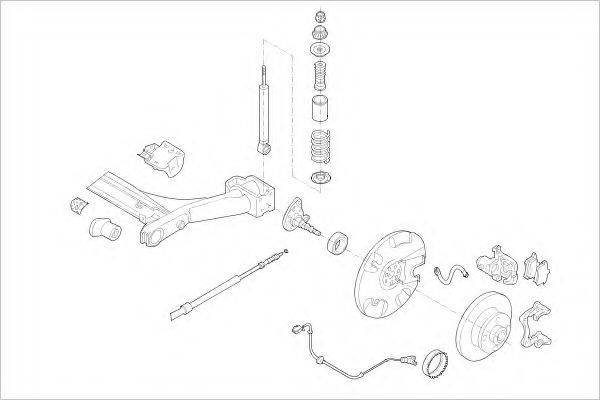 DELPHI VW01875R Підвіска колеса