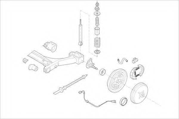 DELPHI VW08453R Підвіска колеса