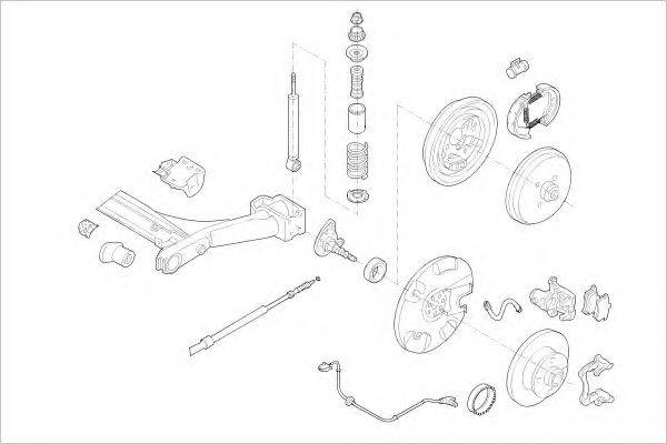 DELPHI VW03936R Підвіска колеса