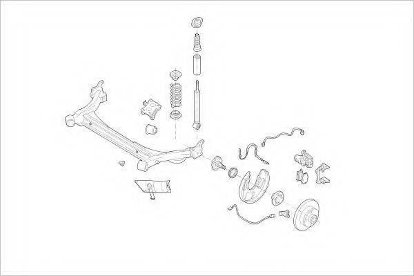 DELPHI VW08801R Підвіска колеса