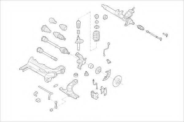 DELPHI VW08800F Підвіска колеса