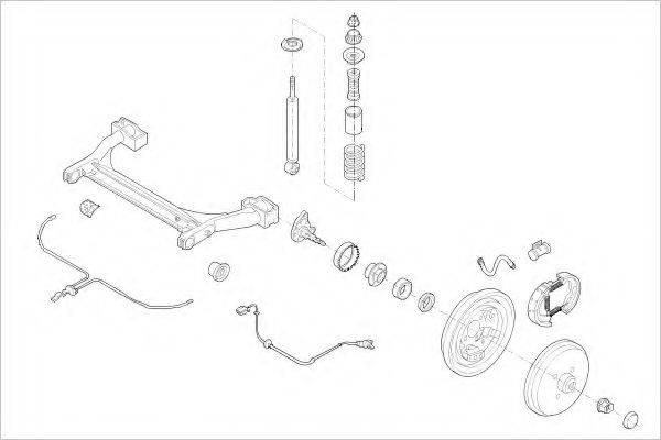 DELPHI VW03933R Підвіска колеса