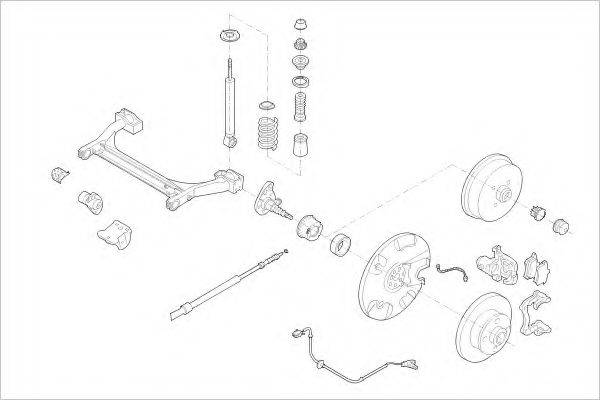 DELPHI VW01654R Підвіска колеса