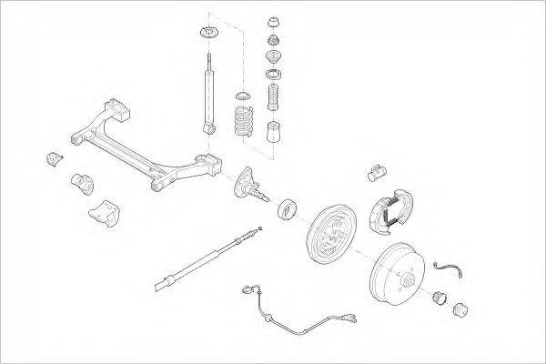 DELPHI VW08643R Підвіска колеса