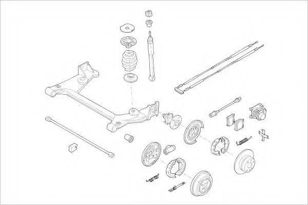 DELPHI OPEL03880R Підвіска колеса