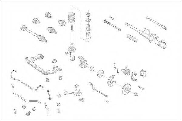 DELPHI AUDI01137F Підвіска колеса