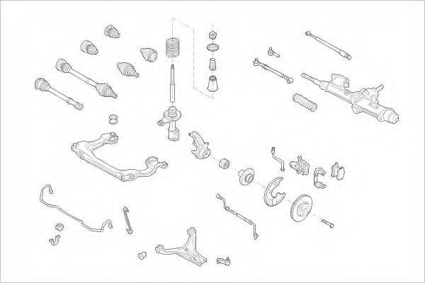 DELPHI AUDI05057F Підвіска колеса