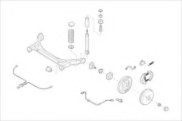 DELPHI VW13108R Підвіска колеса