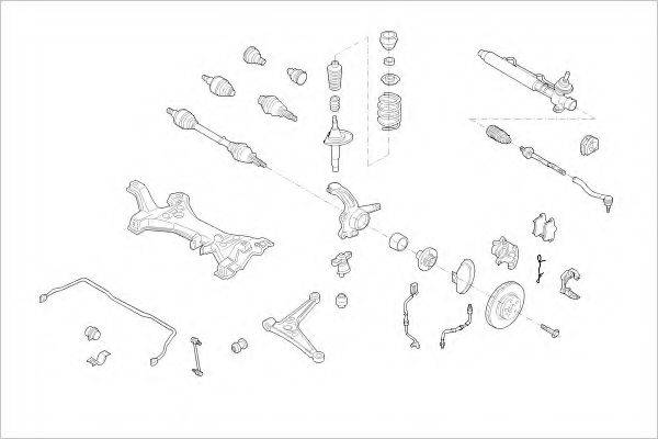 DELPHI VW04682F Підвіска колеса