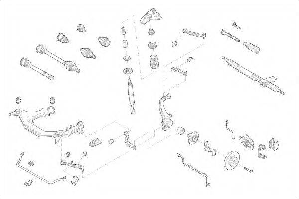 DELPHI VW05724F Підвіска колеса