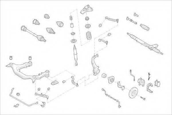 DELPHI VW05726F Підвіска колеса