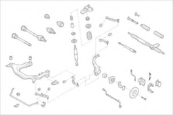 DELPHI VW07935F Підвіска колеса