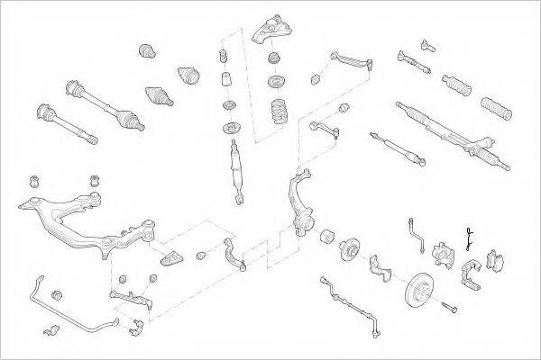 DELPHI VW09036F Підвіска колеса