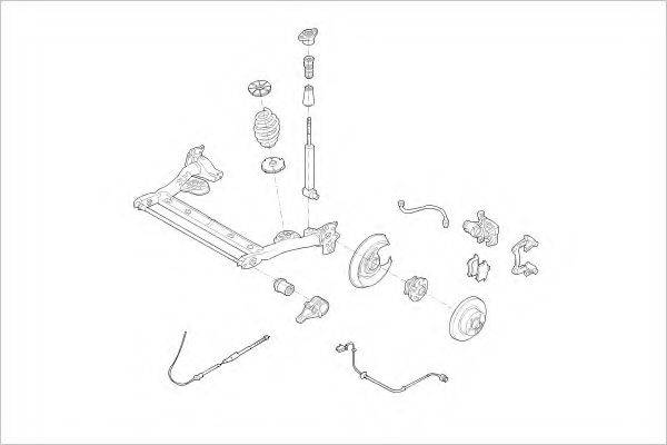 DELPHI VW15423R Підвіска колеса