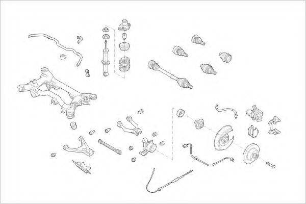 DELPHI VW09036R Підвіска колеса