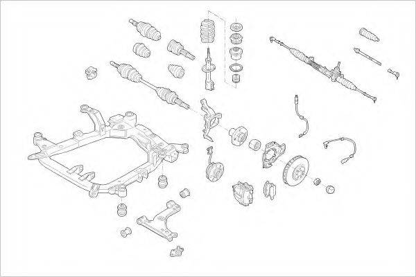 DELPHI OPEL17251F Підвіска колеса