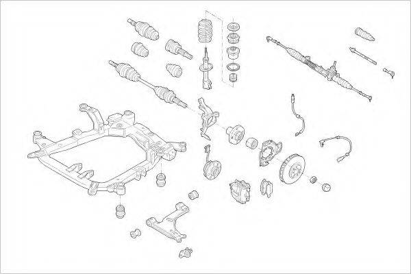 DELPHI OPEL15343F Підвіска колеса