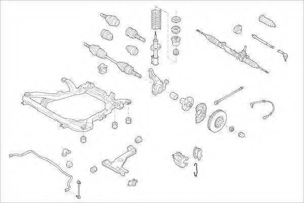 DELPHI OPEL15885F Підвіска колеса