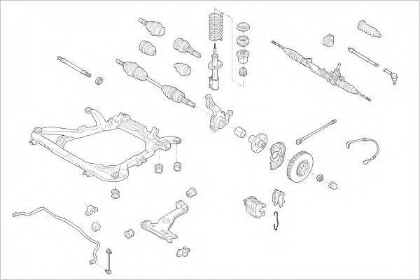 DELPHI OPEL15316F Підвіска колеса